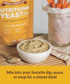 Sari Foods- Non-Fortified Nutritional Yeast Flakes, 24oz or 8oz, Superfood, Rich in Vegan Protein. Gluten Free & Dairy Free Cheese Substitute, Vitamins B, Beta-glucans, and All 18 Amino Acids, Non GMO Original 8 Ounce (Pack of 1) 31 717qSMLxo8S 1