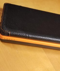 Hiluckey Solar Charger 25000mAh, Outdoor USB C Portable Power Bank with 4 Solar Panels, 3A Fast Charge External Battery Pack with 3 USB Outputs Compatible with Smartphones, Tablets, etc. Orange 62 717sYSkGUwL