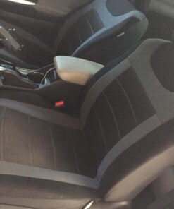 FH Group Car Seat Covers Front Set Cloth - Seat Covers for Low Back Car Seats with Removable Headrest, Universal Fit, Automotive Seat Cover, Airbag Compatible Car Seat Cover for SUV, Sedan, Van Gray 40 717t68iSeNL