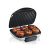 Hamilton Beach Electric Indoor Grill, 6-Serving, Large 90 sq. in. Nonstick Easy Clean Plates, Floating Hinge for Thicker Foods, 1200 Watts, Silver (25371) 61 717uHXZfGPL