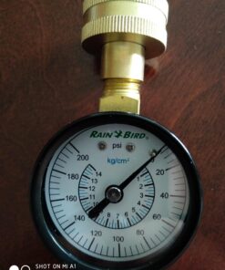 Rain Bird P2A Water Pressure Test Gauge, 3/4" Female Hose Thread, 0-200 psi 33 717uaXNotQL