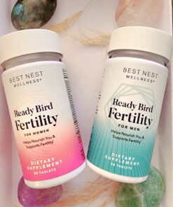 Ready Bird Women's Fertility Vitamins, Conception Supplement & Prenatal Multivitamin for Women, Methylfolate (Folic Acid), Whole Food Herbal Blend, Vegan, Includes Bonus Tips to Get Pregnant, 30 Ct 30 Count (Pack of 1) 28 717vfHCs3L 1