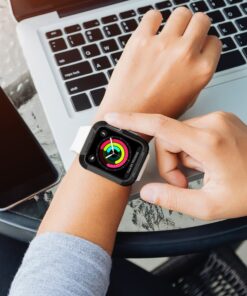 Spigen Rugged Armor Designed for Apple Watch Case for 42mm Series 3/Series 2/1/Original (2015) - Black 39 717vk9tL3L