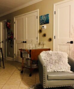 Kwikset 91570-029 Halifax Square Half-Dummy Lever in Iron Rose, Matte Black Square Rose Dummy (Non-Functioning) Old Version 22 717wcbASBFL