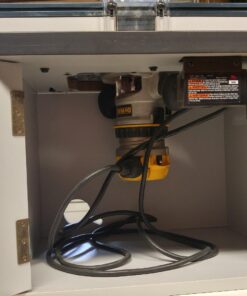 BOSCH RA1171 25-1/2 in. x 15-7/8 in. Benchtop Laminated MDF Top Cabinet Style Router Table with 2 Dust Collection Ports 59 717xYhhRk6L