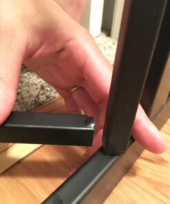 Regalo Home Accents Extra Tall & Wide Baby Gate, Bonus Kit, Includes Décor Steel With Hardwood, 4" Extension Kit, 4 Pack Pressure Mount Kit & Wall Cups 37 Inch Tall 31 717y8buHaQL