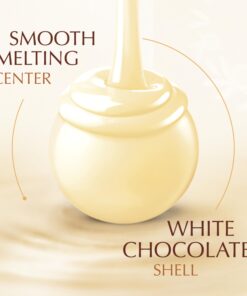 Alternative view of Lindt LINDOR White Chocolate Candy Truffles, Valentine's Day Chocolate, 25.4 oz., 60 Count