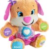 Fisher-Price Laugh & Learn Baby & Toddler Toy Smart Stages Sis With Pink Skirt and Purple Bows, Interactive Plush Dog with Music Lights & Learning Content for Ages 6+ Months Sis - Pink 18 717yP4X3vjL