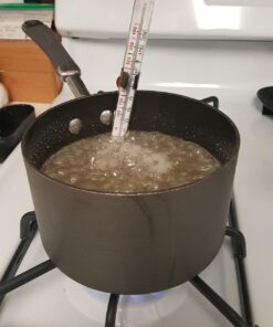 Candy Thermometer Deep Fry/Jam/Sugar/Syrup/Jelly Thermometer with Hanging Hook Cooking Thermometer Food Thermometer Quick Reference Temperature & Pot Clip Silver 41 717yRL585lL