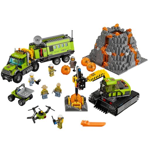 LEGO City Volcano Exploration Base 60124 Construction Toy, Building Toy