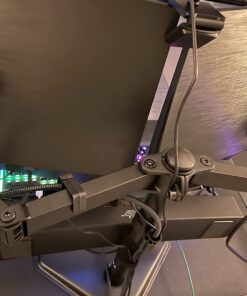 WALI Free Standing Dual LCD Monitor Fully Adjustable Desk Mount Fits 2 Screens up to 27 inch, 22 lbs. Weight Capacity per Arm, with Grommet Base (MF002), Black 36 717zgT8TnOL