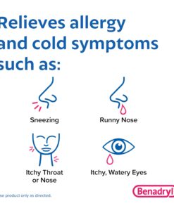Benadryl Ultratabs Go Packs Antihistamine Allergy Relief Medicine, 25 mg Diphenhydramine HCl Tablets for Relief of Cold & Allergy Symptoms, Travel & On-The-Go Size, 4 Packets of 2 Tablets 2 Count (Pack of 4) 12 717zpJKXZL
