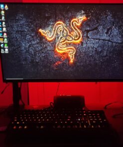 Razer BlackWidow Elite Mechanical Gaming Keyboard: Orange Mechanical Switches - Tactile & Silent - Chroma RGB Lighting - Magnetic Wrist Rest - Dedicated Media Keys & Dial - USB Passthrough 33 718 CKbKmDL