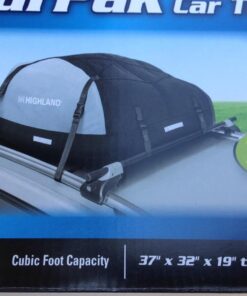 Highland 1039800 Black/Gray 10-15 cu.ft. Expandable Car Top Bag 10 718 GMh3Z4L