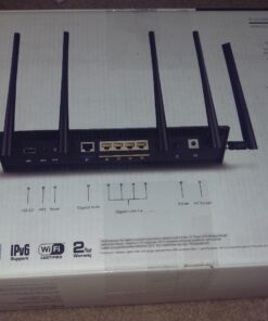 "ASUS AC3200 Tri-Band Gigabit WiFi Router, AiProtection Lifetime Security by Trend Micro, Adaptive QoS, Parental Control (RT-AC3200)" 32 718 Otkhx0L