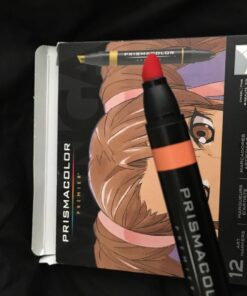 Prismacolor Premier Double-Ended Art Markers, Fine and Chisel Tip, Manga Colors, 12 Pack 50 718 TS2eE0L