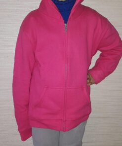 Hanes Girls Hoodie, EcoSmart Girls' Full-Zip Hoodie, Cotton Hoodies for Girls, Fleece Zip Jackets Medium Amaranth 14 718 YiWpdgL