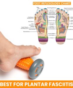 NATURAL CHEMISTREE Foot Massage Roller - for Plantar Fasciitis Relief, Acupressure Trigger Point Therapy, Diabetic Neuropathy, Whole Body Massager for Heel & Foot Arch Pain, Wrist, Shoulder & Neck 9 71807R3vIjL