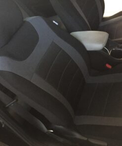 FH Group Car Seat Covers Front Set Cloth - Seat Covers for Low Back Car Seats with Removable Headrest, Universal Fit, Automotive Seat Cover, Airbag Compatible Car Seat Cover for SUV, Sedan, Van Gray 41 7180JRcPxML