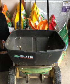 Scotts Elite Spreader for Grass Seed, Fertilizer, Salt and Ice Melt, Durable Push Spreader Holds up to 20,000 sq. ft Product Single Pack 70 7181MxAMHbL