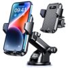 VANMASS 【60+LBS Strongest Suction & Military-Grade】 2023 Ultimate Car Phone Mount 【Patent & Safety Certs】 Cell Phone Holder Truck Stand for Dashboard Windshield Vent for iPhone 15 Pro Max 14 Samsung Black