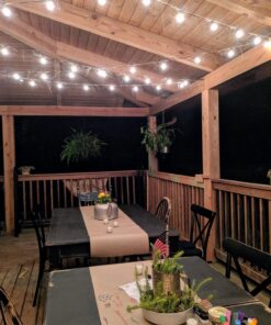 Brightown Outdoor String Lights - Globe Patio Lights 30 Ft with 30 G40 Shatterproof Bulbs, Waterproof Connectable Dimmable Commercial Hanging Lights for Backyard, Bistro, Porch, Cafe, Deck 30 FT - 30 LED Bulbs 43 7183xkHDfCL