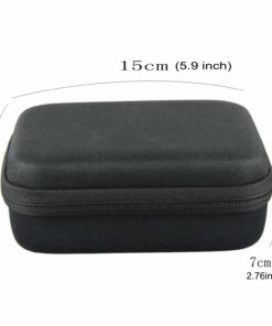 TEKCAM Carrying Case Protective Bag with Water Resistant EVA Compatible with Gopro Hero 12 11 9 8 7 6 5/AKASO EK7000/Brave 4 5 6 7/V50 Elite/Dragon Touch/WOLFANG/APEXCAM Action Camera Storage Box Case-Small 8 7184BET OvL