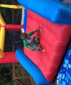 Little Tikes Jump 'n Slide Inflatable Bouncer Includes Heavy Duty Blower With GFCI, Stakes, Repair Patches, And Storage Bag, for Kids Ages 3-8 Years Jump 'n Slide Bounce House 32 7184LS3kDGL