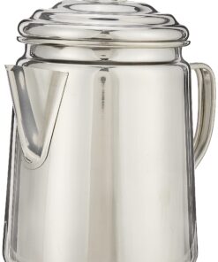 Alternative view of Coleman Stainless Steel Percolator Coffee Pot, 12-Cup Capacity Lightweight Coffee Percolator, No Filter Needed, Durable Outdoor Coffee Maker for Camping, Backpacking, RV, Stovetop, Campfire, & More
