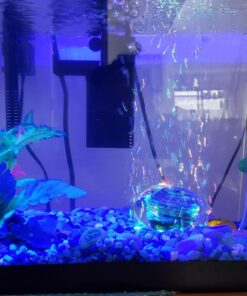 LONDAFISH Aquarium Bubble Light Aquarium Air Stone LED Light Air Pump Bubble Stone Lamp 24 7186 mtheXL