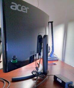 Acer Gaming Monitor 27” Curved ED273 Abidpx 1920 x 1080 144Hz Refresh Rate G-SYNC Compatible (Display Port, HDMI & DVI Ports) Black 27-inch 33 7186Uij8uVL