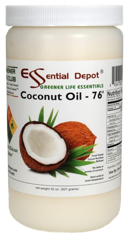 Catalog 2 Coconut Oil - 1 Quart - 32 oz - Food Grade - safety sealed HDPE container with resealable cap