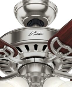Hunter Fan Company Studio Series Indoor Ceiling Fan with LED Lights and Pull Chain Control Brushed Nickel 13 71882T5rqOL