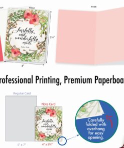 The Best Card Company - 10 Assorted Biblical Quotes Blank Encouragement Notecards Box Set 4 x 5.12 Inch w/Envelopes Religious Christian Verse (10 Designs, 1 Each) - Praise Papers M6635OCB 9 7188opI0FdL