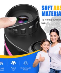 LET'S GO! Binocular for Kids, Compact High Resolution Shockproof Binoculars Light pink 8 7189UWbOc9L