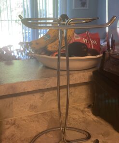 iDesign Metal Hand Towel Rack, The Axis Collection – Holds 2 Hand Towels, 7.75” x 6.25” x 13.5”, Chrome 45 718A4WOE55L