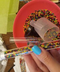 SEOH 16 X 125mm Plastic Test Tubes with Caps, 25 Pack 20 718AZH50nyL