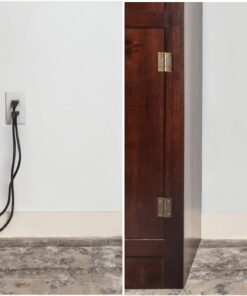 Sleek Socket - The Original & Patented Ultra-Thin Outlet Concealer with Cord Concealer Kit, 3 Outlet, 3-Foot Cord, Universal Size, UL Certified (Ideal for Kitchens, Small Spots & Behind Furniture) 3 ft Flagship 36 718B40l68aL 1