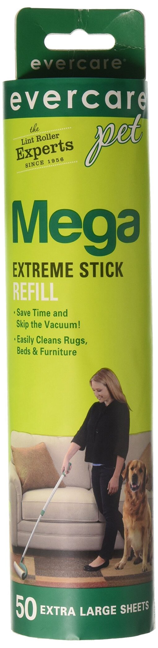 Evercare Pet Mega Roller 50-Layer Refill, Pack of 3