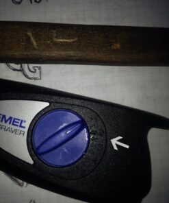 Dremel 120-Volt Engraver Rotary Tool with Stencils - Crafting Machine Perfect for DIY Personalizing and Engraving Leather, Metal, Glass, and Wood , Black, 290-02 Engraver with Letter/Number Template 38 718Bc8YCL2L