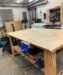 Yost Vises M9WW Rapid Action Woodworking Vise | Quick Release Lever for Quick Adjustments | 9 Inch Jaw Width | Made with Heavy-Duty Cast Iron | Blue Yost M9WW 105 718CE5qWRgL