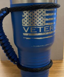 MOCE Handmade Paracord Handle for Yeti/Rtic/Ozark Trail Rambler 30 Oz Tumbler. Blue/black 1 Count (Pack of 1) 26 718CQqKs ZL