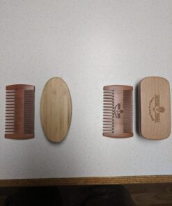 Beard Brush for Men & Beard Comb Set w/Mustache Scissors Grooming Kit, Natural Boar Bristle Brush, Dual Action Wood Comb, and Travel Bag Great for Christmas Gift (Bamboo) Bamboo 37 718Ciocp84L