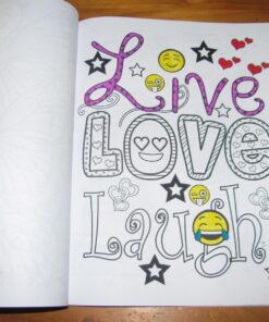 Emoji World Coloring Book: 24 Totally Awesome Coloring Pages 35 718Cjka SL