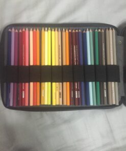 Speedball Art Products Genuine Leather Storage Case for Pencils, Markers, Pens and Art Supplies (Holds Up to 120 Standard Pencils, Black) 120 Pencil Capacity 38 718Ckoj3cOL