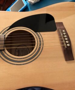 Fender FA-125 Acoustic Guitar - Natural Bundle with Gig Bag, Tuner, Strings, Strap, Picks, Austin Bazaar Instructional DVD, and Polishing Cloth Bundle w/ Gig Bag 39 718DfI8ovCL