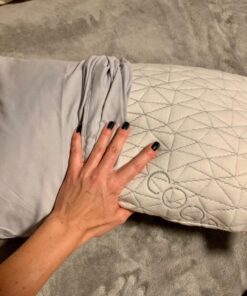 Coop Home Goods Toddler Pillow, Soft, Breathable & Washable Mini Bed Pillows for Kids, Adjustable Pillow with Premium Memory Foam for Neck, Knee & Back Support, CertiPUR-US/GREENGUARD Gold, 19" x 13" White 33 718EMdgHsZL 3