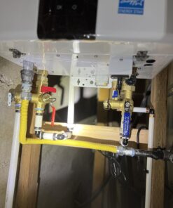 HYDRO MASTER Tankless Water Heater Service Valve Kit with Pressure Relief Valve 3/4-Inch IPS Isolator Clean Brass 30 718EqV5ZUML