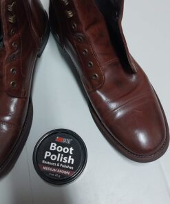 Jobsite Premium Leather Boot & Shoe Polish Cream - Restores, Conditions & Polishes - 3 oz Medium Brown 41 718EtHMytRL