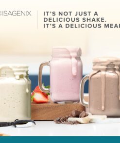Isagenix IsaLean Shake - Nutrient-Dense Protein Powder for Ready-to-Drink Shake - Strawberry Cream, 14 Packets 2.1 Ounce (Pack of 14) 14 718Ga0flvdL